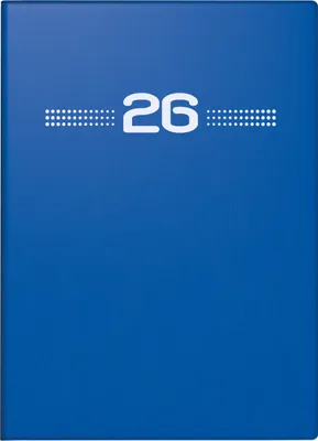 Produktbild von Taschenkalender Perfect/Technik I 10x14cm 1 Woche/2 Seiten Kunststoff-Einband blau 2026.