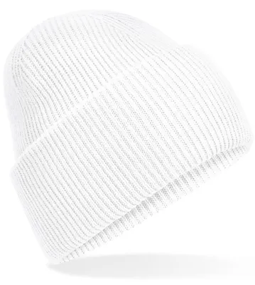 Produktbild von Hatstar Warme Damen Beanie Mütze | Herren Grobstrick Wintermütze | Wollmütze Strickmütze | Uni für Damen und Herren | Weich und Dick (Weiss)