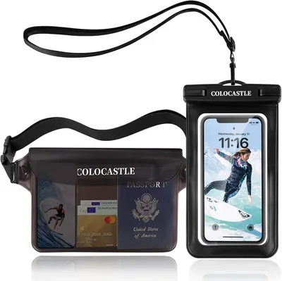 Produktbild von Wasserdichte Tasche mit Verstellbarem Gurt, 100% Wasserdicht, IPX8, für Wassersport, Schwimmen, Kajakfahren