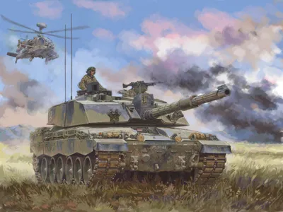 Zdjęcie produktu dla Brytyjski czołg Challenger II MBT / 1:48