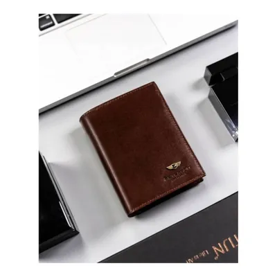 Produktbild von Peterson | Elegante Brieftasche, aus Naturleder, für Herren, Schwarz, 9.5x12.5 cm