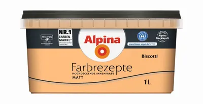 Produktbild von Alpina Farbrezepte Biscotti matt 1 Liter