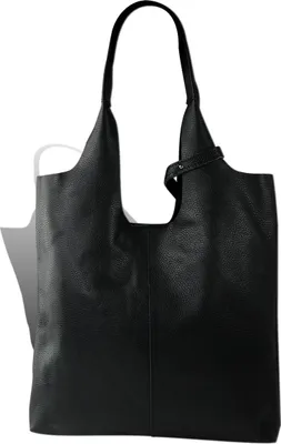 Produktbild von Toscanto Damen Shopper Leder Tasche schwarz D2OTT166SS1