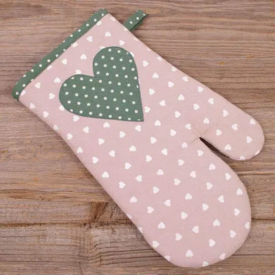 Produktbild von Topfhandschuh VRONI Landhaus Herz beige