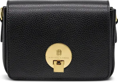 Produktbild von LBF - Aurum Nero Abendtasche - Echtes Leder, Kompakt, Vielseitig, mit Schultergurt und eleganten Florentiner Details