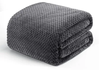 Produktbild von Fleece-Decke, Waffel-Jacquard, 150 x 200 cm