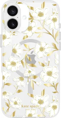 Produktbild von Kate Spade, Hülle iPhone 16 Plus Sunshine Floral MagSafe Kompatibel, Weiß / Gelb