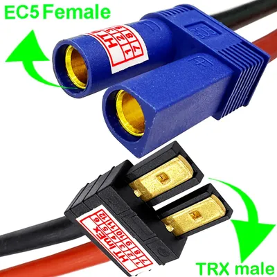 Produktbild von EC5 Buchse auf TRX Stecker 12AWG Adapterkabel für RC Zubehör und Akku