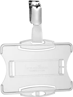Produktbild von DURABLE Etui do kart identyfikacyjnych z klipem na 1 kart?, Przezroczysty, 811819, 25 szt.