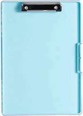 Image de Tablette d'écriture portable avec rangement, bleue, bureau