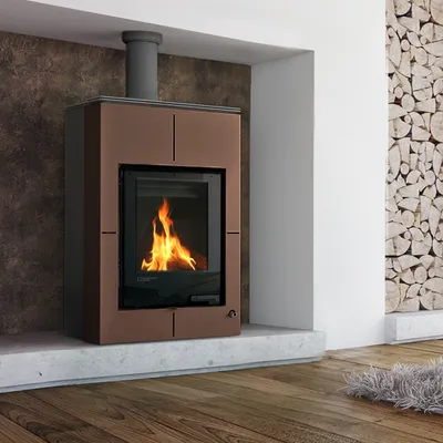 Immagine prodotto di Termocamino HS FLAMINGO AQUAFLAM VARIO SAPORO 11/7 kW - velluto marrone