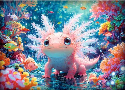 Produktbild von TREFL Puzzle Axolotl 500 Stü ck