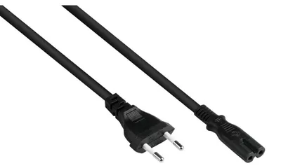 Immagine prodotto di Good Connections Euro-Netzkabel an C7/Euro 8 Bu. schw. 0,5m