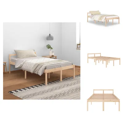 Produktbild von vidaXL Seniorenbett 120x200 cm Massivholz Kiefer -  Betten & Bettgestelle