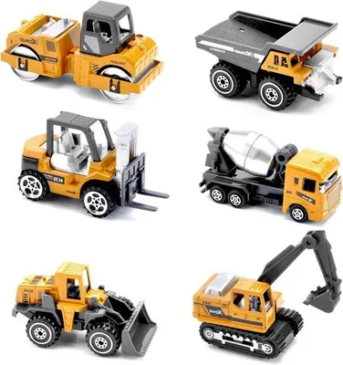 Immagine prodotto di Set di costruzioni per bambini con veicoli da cantiere e escavatore per bambini dai 2 ai 5 anni