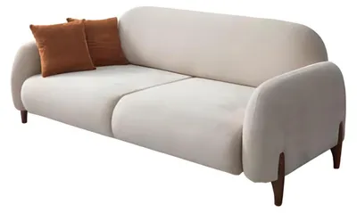 Produktbild von Dreisitzige Wohnzimmer Sofagarnitur Designer Möbel 3-Sitzer Sofa
