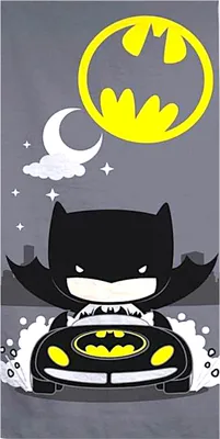 Produktbild von Batman Badetuch Strandtuch 70 x 140 cm Comicfigur / Baumwolle