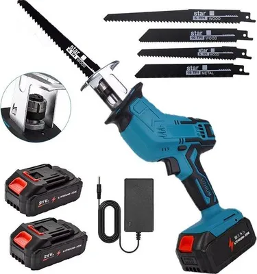 Immagine prodotto di Sega alternativa - Portatile - A batteria - 4 lame - Batteria da 21 V