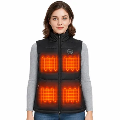 Produktbild von Beheizbare Weste mit 9 Heizzonen, USB Heizweste für Damen und Herren, mit 20000mAh Powerbank, 3 Heizstufen, Outdoor Winter,L