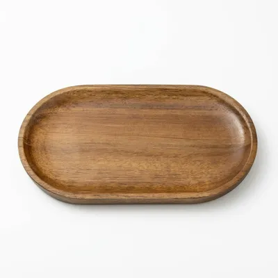 Ovale Akazienholz-Schale, 15x4x1 cm, dekorativ, vielseitig