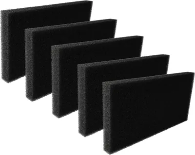 Produktbild von vhbw 5x Schaumfilter kompatibel mit Gorenje D2S92ILS, D48565N, D2E72, D2E82/G, D12E72, D10E72, D2A83IL/I, D2A92IL, D1E72, D1E83/I Wäschetrockner