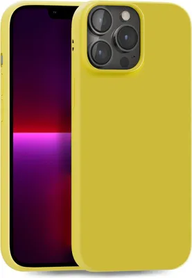 Produktbild von Hülle für Apple iPhone 13 Pro Max - Handyhülle Cover aus Silikon in Gelb