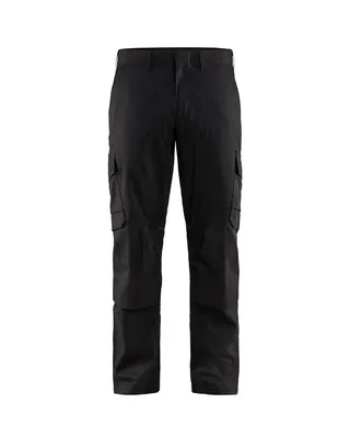 Produktbild von Blakläder® Industrie Arbeitshose Stretch mit Kniepolstertaschen 1448 1832 in div. Farben, Farbe:schwarz/rot, Größe:D132 (D33)