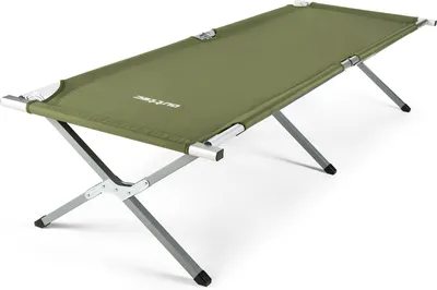 Produktbild von Outtec® Camping bed, Skladacie kempingové lôžko - 203 x 62 x 45 cm - Nosnosť skladacieho lôžka do 120 kg, kovová rúrka 600D, tkanina Oxford Portable