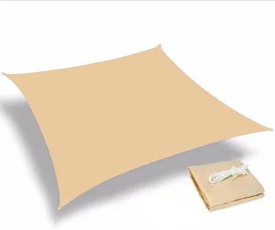 Produktbild von Rechteck-Sonnenschirm, UV-beständig, 2x3m, Beige, atmungsaktiv