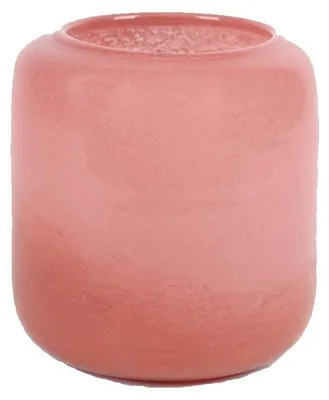 Obrázok produktu pre Moderná sklenená váza v červenej farbe, D 20,1 cm H 19 cm