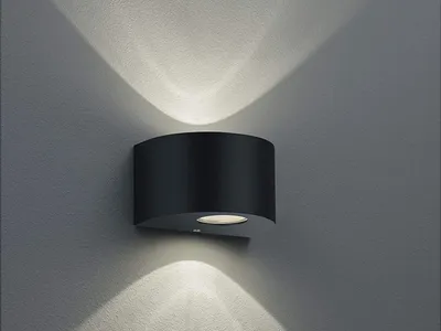 Obrázok produktu pre LED vonkajšie nástenné svietidlá UP a DOWN Svetlo čierne a vonkajšie svietidlá pre steny domu