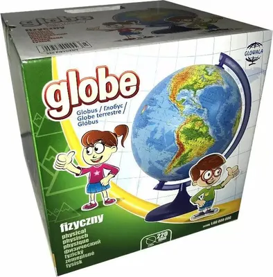 Immagine prodotto di globo fisico da 220 mm per viaggiatori istruiti