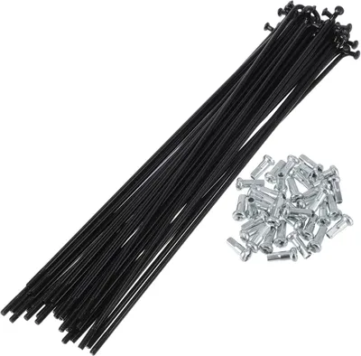Imagen del producto de Radios para bicicleta, acero, 13G, 177 mm, 36 unidades, para reparación de bicicletas