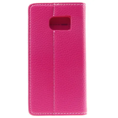 Produktbild von Book Case Handyhülle für Samsung Galaxy S6 Edge Pink Schutz Tasche