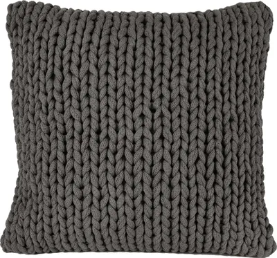 Produktbild von nielsen HOME Kissenbezug Marlin gestrickt, 50x50 cm, Antik Grau, 100% Baumwolle, Strick, ® Standard 100