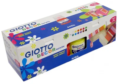 Obrázek produktu pro Giotto Decor Acrylic Akrylové barvy pro děti 12 barev