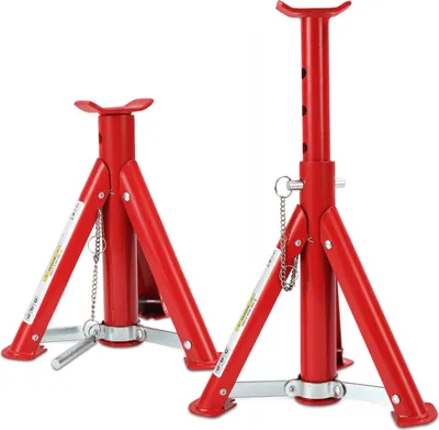 Immagine prodotto di TolleTour 2x sottocarro 2T sottocarro regolabile per auto 2000 kg regolabile in altezza pieghevole Rosso