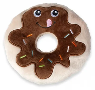 Immagine prodotto di Giocattolo per cani in peluche Karlie, ciambella al cioccolato, L: 14 cm, marrone