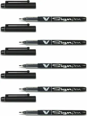 Produktbild von Pilot V Sign Pen - 5er-Set schwarz