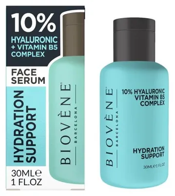 Productafbeelding van Biovene Hydraterende gezichtsserum met 10% hyaluronzuur en vitamine B5, 30 ml