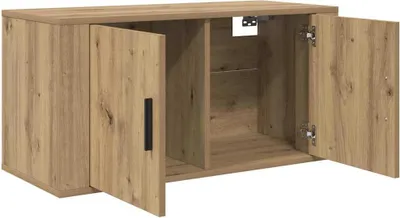Obrázek produktu pro vidaXL Nástěnná police pod televizi Artisan – dub 80 x 34,5 x 40 cm