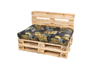 Produktbild von TexDeko Garden halbes Palettenkissen 60x80x18cm gesteppt wasserabweisend UV-beständig, Blume