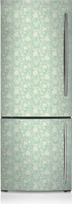 Produktbild von Kühlschrankmagne Kühlschrank Magnetfolie Dekoration 60x190 cm - weiße Blumen