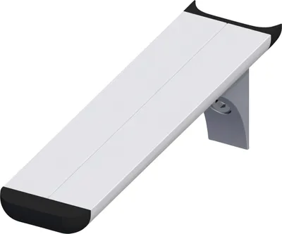 Produktbild von coaxis®-Regalträger 150 mm 150 x 51 mm Aluminium eloxiert silber