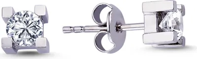 Produktbild von 0,54 Carat Diamant Solitär Ohrringe 585`er Weißgold
