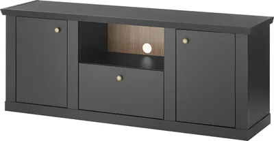 Produktbild von Lowboard Lincoln - Schwarz matt