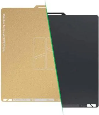 Zdjęcie produktu dla Bambu Lab Dual-Texture PEI Plate, Płytka konstrukcyjna, Złoto, Szary, 1 szt.