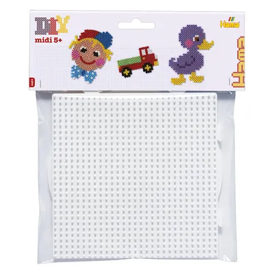 Image de Hama Bügelperlen 4453 HAMA Stiftplatten midi "Quadrat, Kreis", groß, im Blister