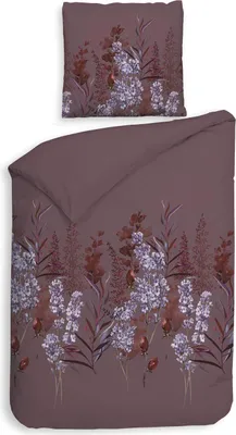 Produktbild von Heckett and Lane Mino Bettwäsche 135 Purple Bettwäsche 1 x Bettbezug 135x200 + 1 x Kopfkissenbezug 80x80 Purple Geblumt bunt