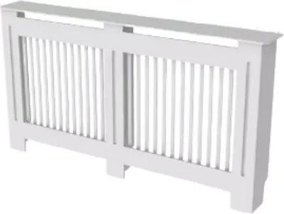 Immagine prodotto di Copritermosifone Grandiose - 172x92?cm - MDF - Doghe verticali - Elegante - Bianco